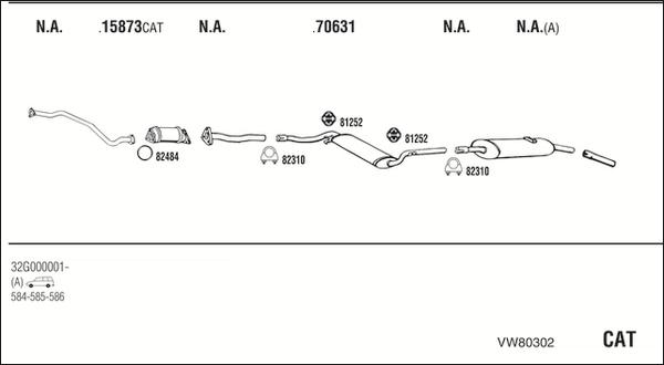 Fonos VW80302 - Система випуску ОГ autocars.com.ua