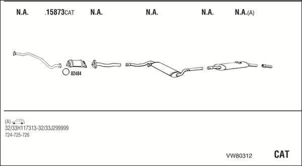 Fonos VW80312 - Система випуску ОГ autocars.com.ua