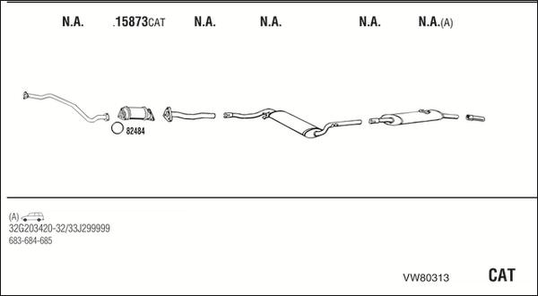 Fonos VW80313 - Система випуску ОГ autocars.com.ua
