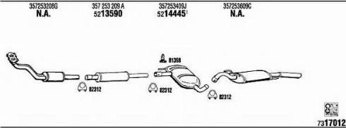 Fonos VW80327 - Система випуску ОГ autocars.com.ua