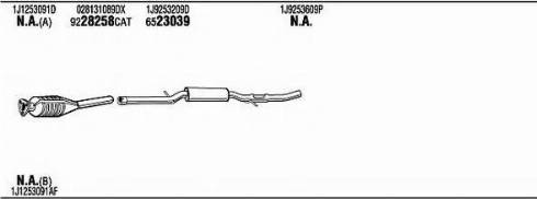 Fonos VWH14725A - Система випуску ОГ autocars.com.ua