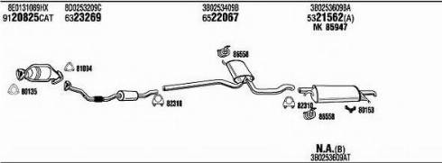 Fonos VWH15421 - Система випуску ОГ autocars.com.ua