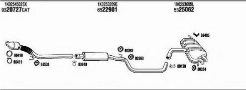 Fonos VWH20912 - Система випуску ОГ autocars.com.ua