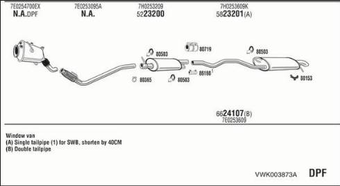 Fonos VWK003873A - Система випуску ОГ autocars.com.ua