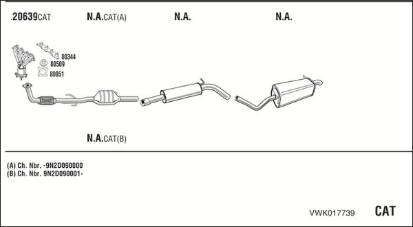 Fonos VWK017739 - Система випуску ОГ autocars.com.ua