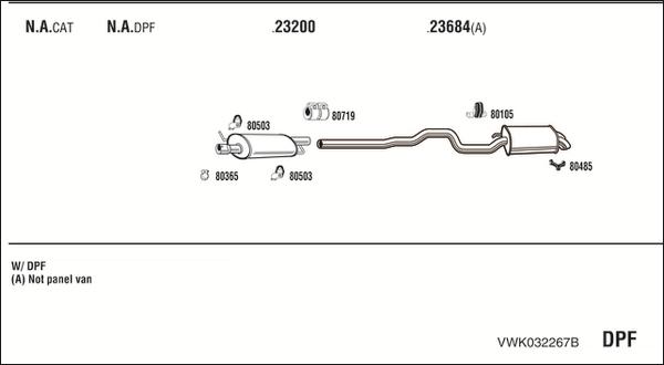 Fonos VWK032267B - Система випуску ОГ autocars.com.ua