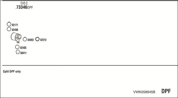 Fonos VWK058945B - Система випуску ОГ autocars.com.ua