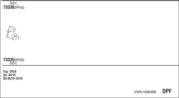 Fonos VWK109839B - Система випуску ОГ autocars.com.ua