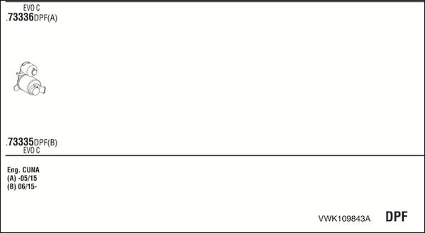 Fonos VWK109843A - Система випуску ОГ autocars.com.ua