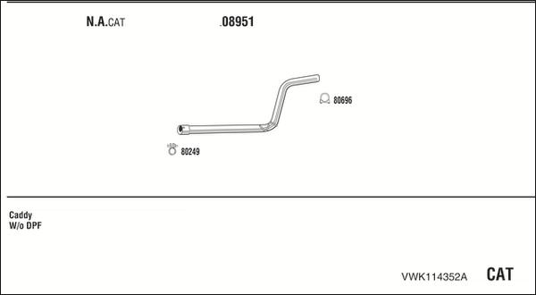 Fonos VWK114352A - Система випуску ОГ autocars.com.ua