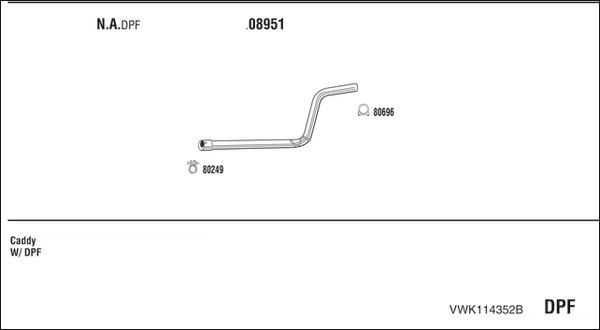 Fonos VWK114352B - Система випуску ОГ autocars.com.ua