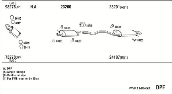 Fonos VWK114846B - Система випуску ОГ autocars.com.ua