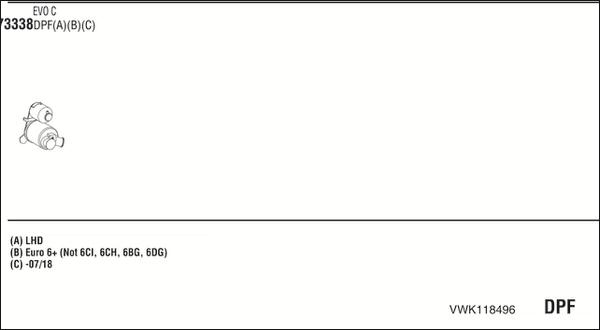 Fonos VWK118496 - Система випуску ОГ autocars.com.ua