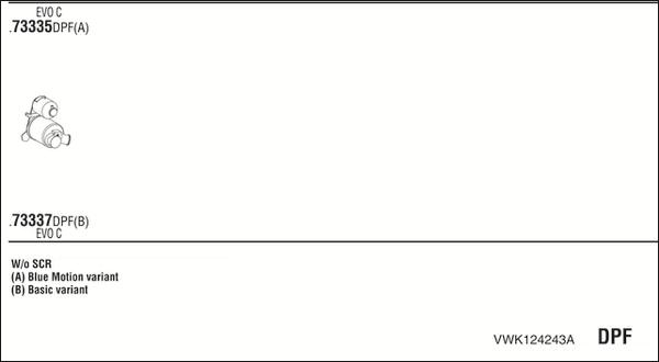 Fonos VWK124243A - Система випуску ОГ autocars.com.ua