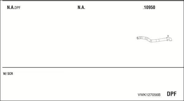 Fonos VWK127056B - Система випуску ОГ autocars.com.ua