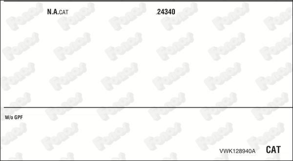 Fonos VWK128940A - Система випуску ОГ autocars.com.ua