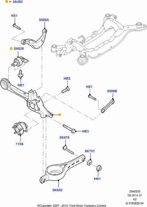 FORD 1776845 - Комплект підшипника маточини колеса autocars.com.ua