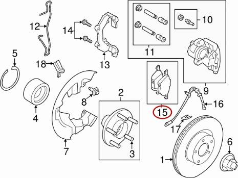 FORD CV6Z-2001-L - Тормозные колодки, дисковые, комплект avtokuzovplus.com.ua