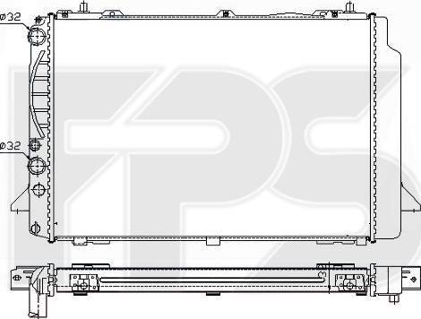 FPS FP 12 A410 - Радиатор, охлаждение двигателя avtokuzovplus.com.ua