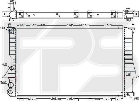 FPS FP 12 A412 - Радиатор, охлаждение двигателя avtokuzovplus.com.ua