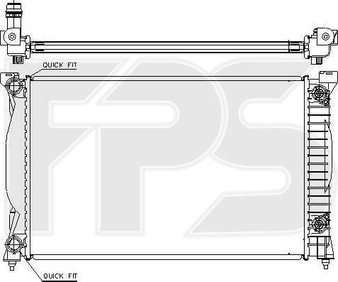 FPS FP 12 A466-X - Радіатор, охолодження двигуна autocars.com.ua