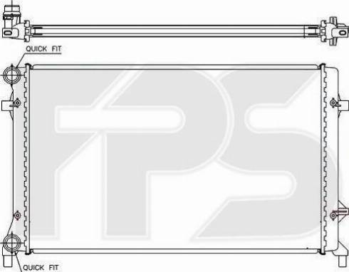 FPS FP 12 A472-X - Радиатор, охлаждение двигателя avtokuzovplus.com.ua