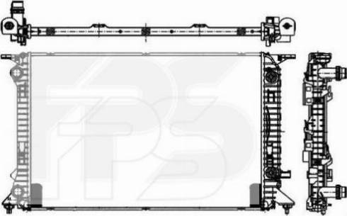 FPS FP 12 A873-X - Радіатор, охолодження двигуна autocars.com.ua