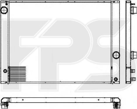 FPS FP 14 A03-X - Радиатор, охлаждение двигателя avtokuzovplus.com.ua