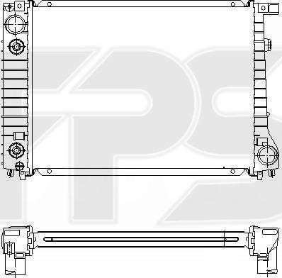 FPS FP 14 A35 - Радіатор, охолодження двигуна autocars.com.ua