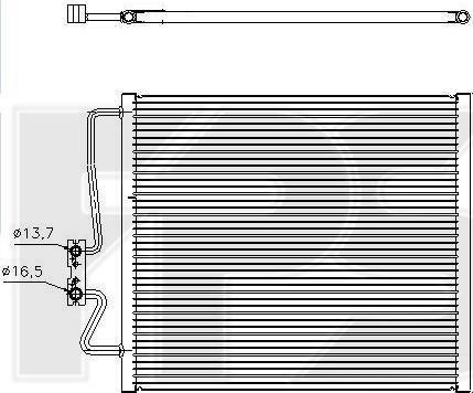 FPS FP 14 K14 - Конденсатор, кондиціонер autocars.com.ua
