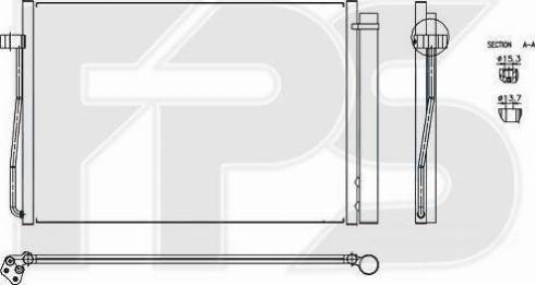 FPS FP 14 K20 - Конденсатор, кондиціонер autocars.com.ua