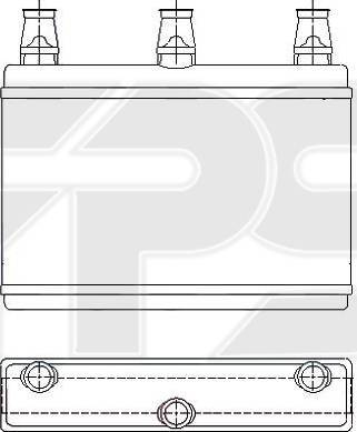 FPS FP 14 N105-X - Теплообмінник, опалення салону autocars.com.ua