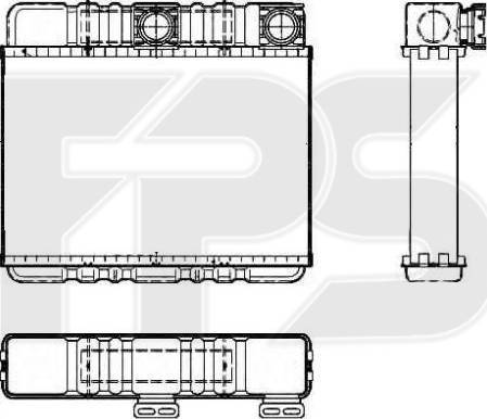 FPS FP 14 N97 - Теплообмінник, опалення салону autocars.com.ua