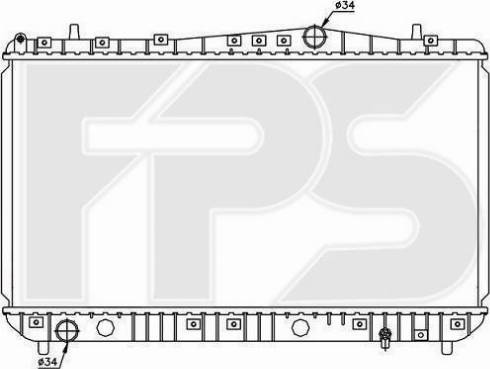 FPS FP 17 A781 - Радіатор, охолодження двигуна autocars.com.ua