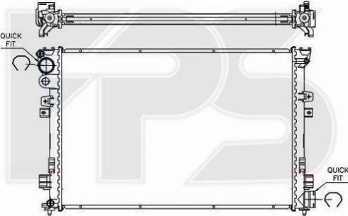 FPS FP 20 A111 - Радіатор, охолодження двигуна autocars.com.ua