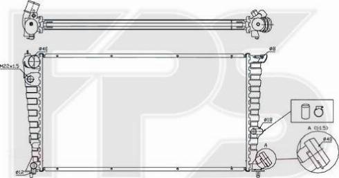 FPS FP 20 A54 - Радіатор, охолодження двигуна autocars.com.ua