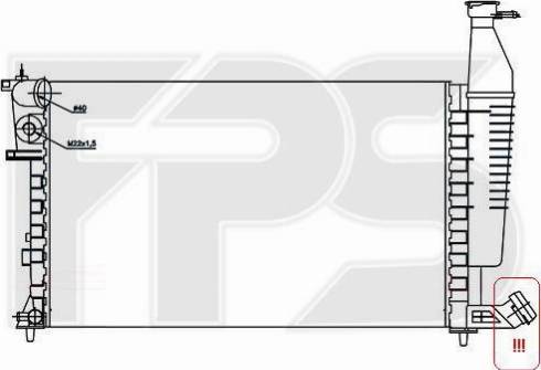 FPS FP 20 A61 - Радиатор, охлаждение двигателя avtokuzovplus.com.ua