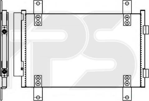 FPS FP 20 K949 - Конденсатор кондиционера avtokuzovplus.com.ua