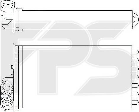 FPS FP 20 N154 - Теплообмінник, опалення салону autocars.com.ua