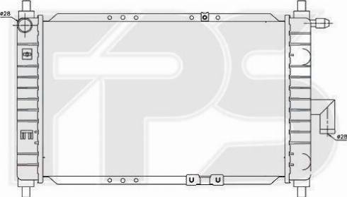 FPS FP 22 A696-P - Радиатор, охлаждение двигателя autodnr.net