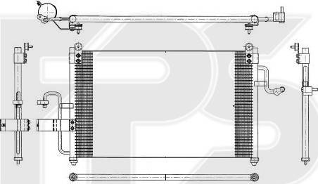 FPS FP 22 K335 - Конденсатор, кондиціонер autocars.com.ua