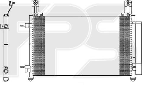 FPS FP 22 K59-X - Конденсатор, кондиціонер autocars.com.ua