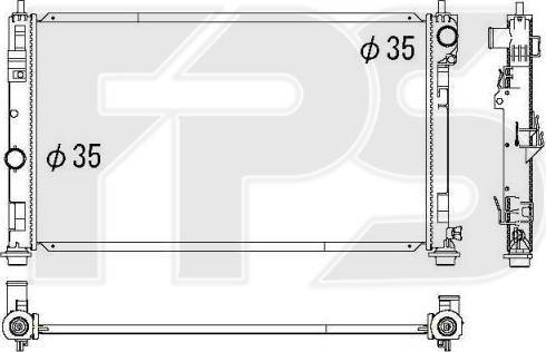 FPS FP 24 A90 - Радиатор, охлаждение двигателя avtokuzovplus.com.ua