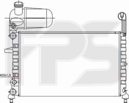 FPS FP 26 A786 - Радіатор, охолодження двигуна autocars.com.ua