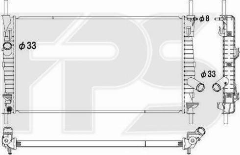 FPS FP 28 A1224 - Радиатор, охлаждение двигателя avtokuzovplus.com.ua