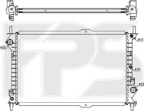 FPS FP 28 A1448-X - Радиатор, охлаждение двигателя avtokuzovplus.com.ua