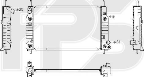 FPS FP 28 A201 - Радиатор, охлаждение двигателя avtokuzovplus.com.ua