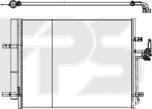 FPS FP 28 K36-X - Конденсатор кондиционера avtokuzovplus.com.ua