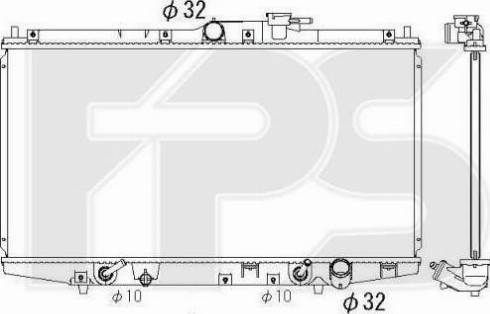 FPS FP 30 A1390 - Радиатор, охлаждение двигателя avtokuzovplus.com.ua