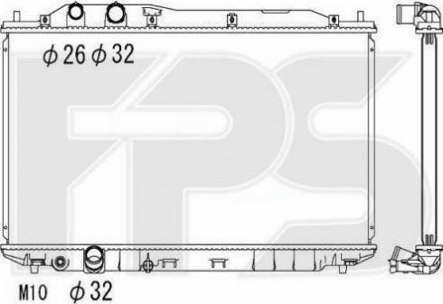 FPS FP 30 A1395 - Радиатор, охлаждение двигателя autodnr.net